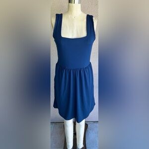 Navy Sleeveless Mini Dress